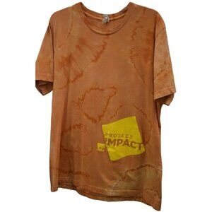 Men's Bella Canvas Project Impact Custom Bleach Dye T-shirt Size XL